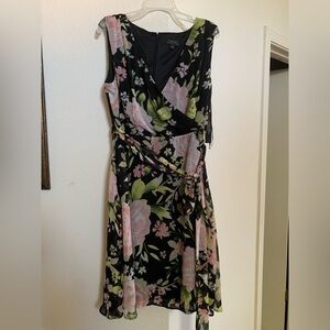 Floral Wrap Tahari dress